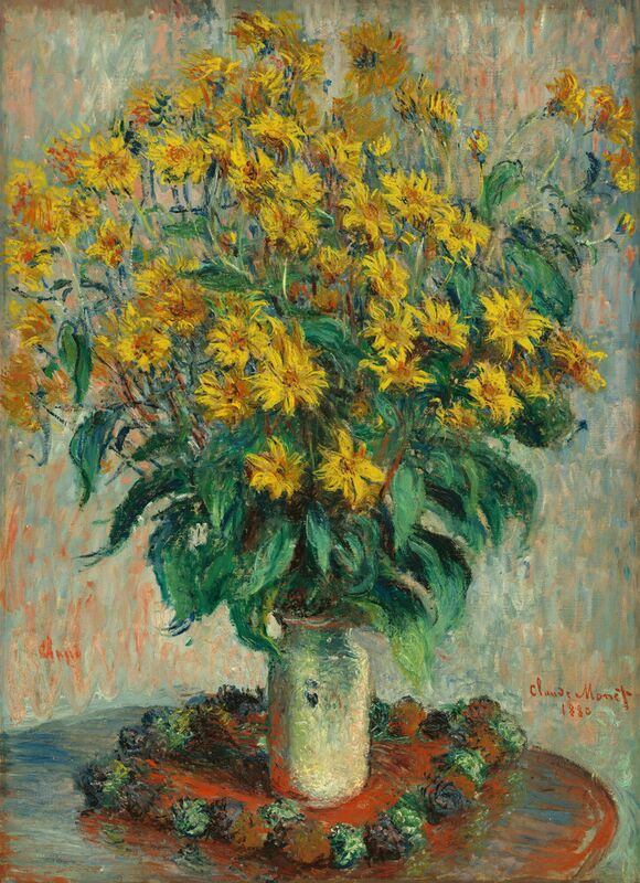 Fleurs de Topinambour - Claude Monet de Beaux-arts Decor Image