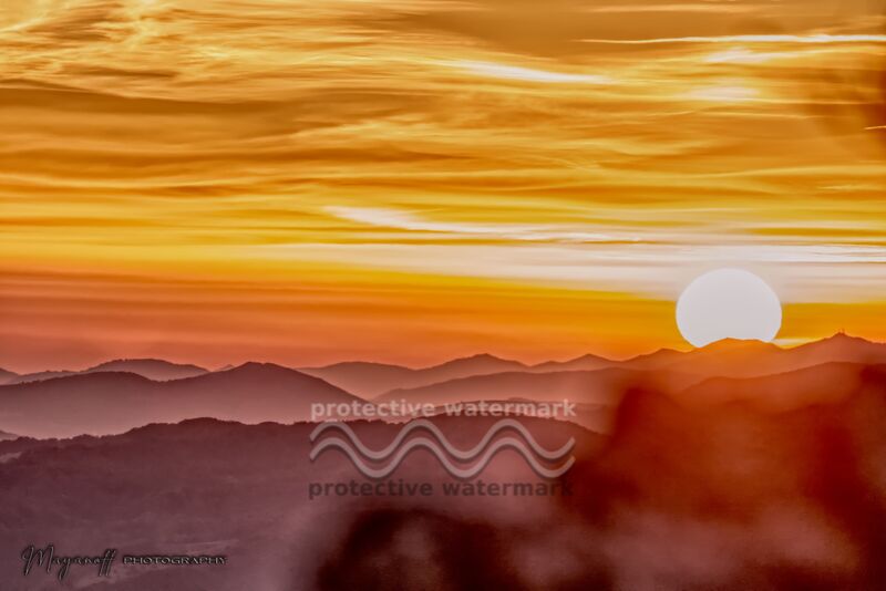 Watercolor from Mayanoff Photography, Prodi Art, sunset, landscape, mountains, nature