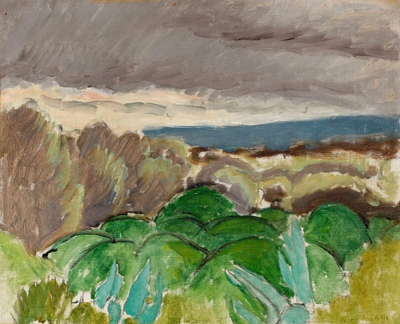 Cagnes, Paysage au Temps Orageux, 1917 - Matisse de Beaux-arts Decor Image