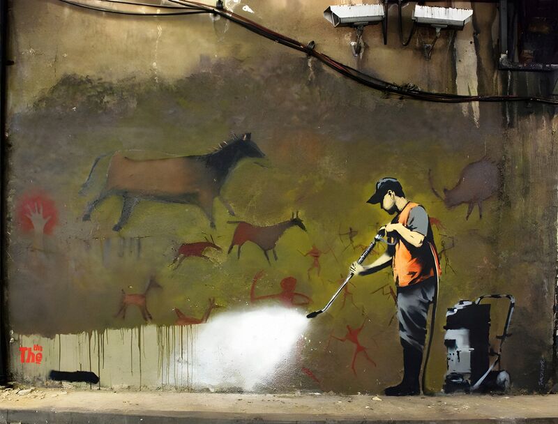 Cave Painting - Banksy from Fine Art Decor Image