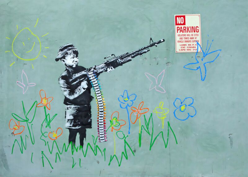 Crayon Boy - Banksy de Beaux-arts Decor Image