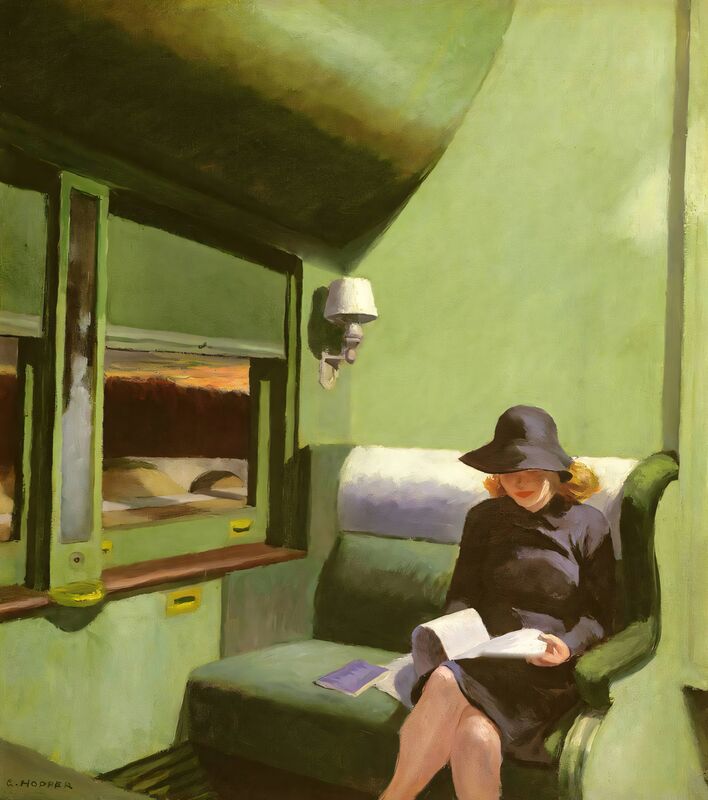 Compartment C, Car 293 - Edward Hopper de Beaux-arts Decor Image
