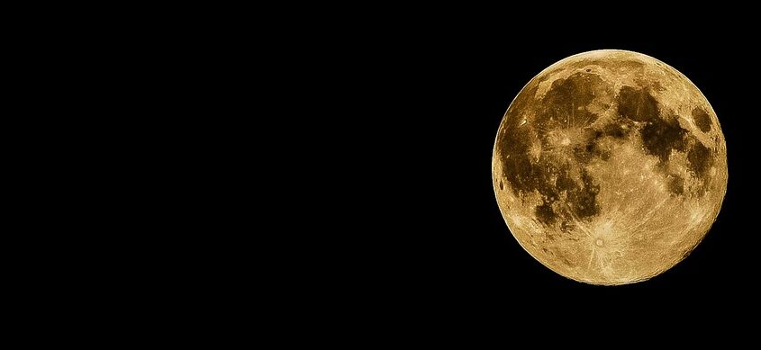 Pleine lune de Pierre Gaultier, Prodi Art, foncé, pleine lune, lune, nuit, ciel, lunaire, clair de lune