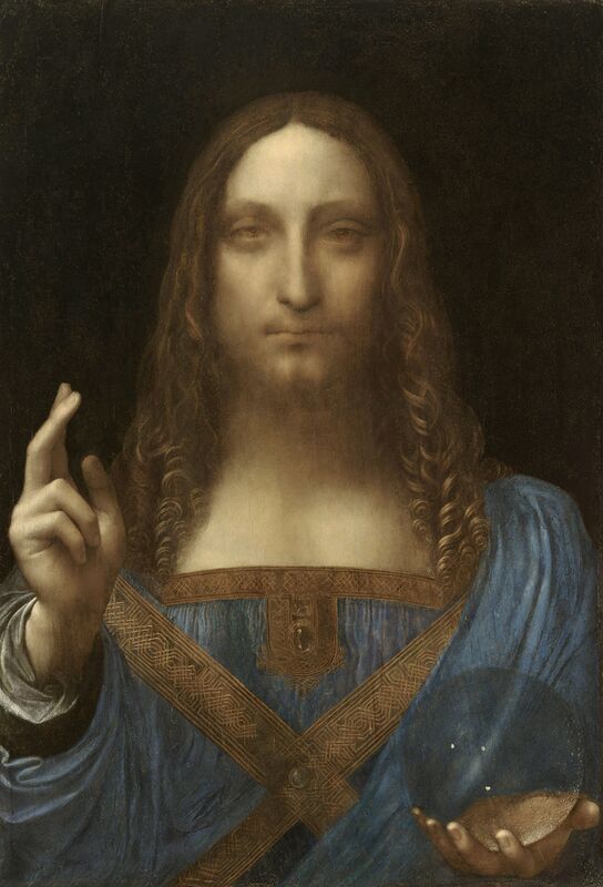 Salvator Mundi - Cristo como salvador del mundo desde Bellas artes Decor Image