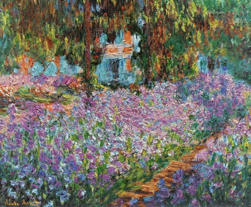 The Artist's Garden at Giverny desde Bellas artes Decor Image