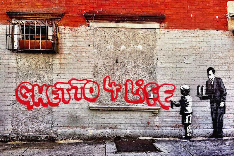 Ghetto For Life de Beaux-arts, Prodi Art, rue, graffiti, USA, New York, Bronx, art de rue, Banksy