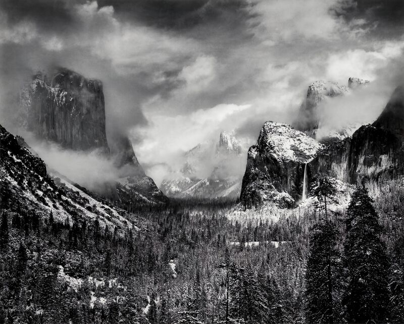 Yosemite, United States - ANSEL ADAMS 1952 von Bildende Kunst Decor Image