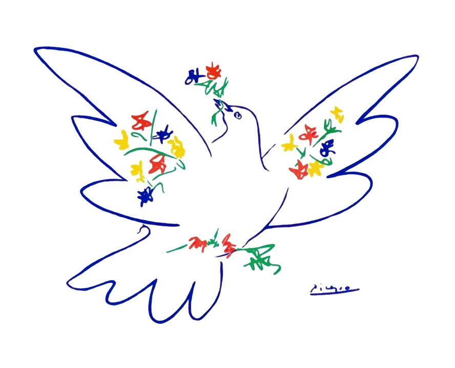La colombe de paix - PABLO PICASSO Impression d'Art par AUX BEAUX-ARTS