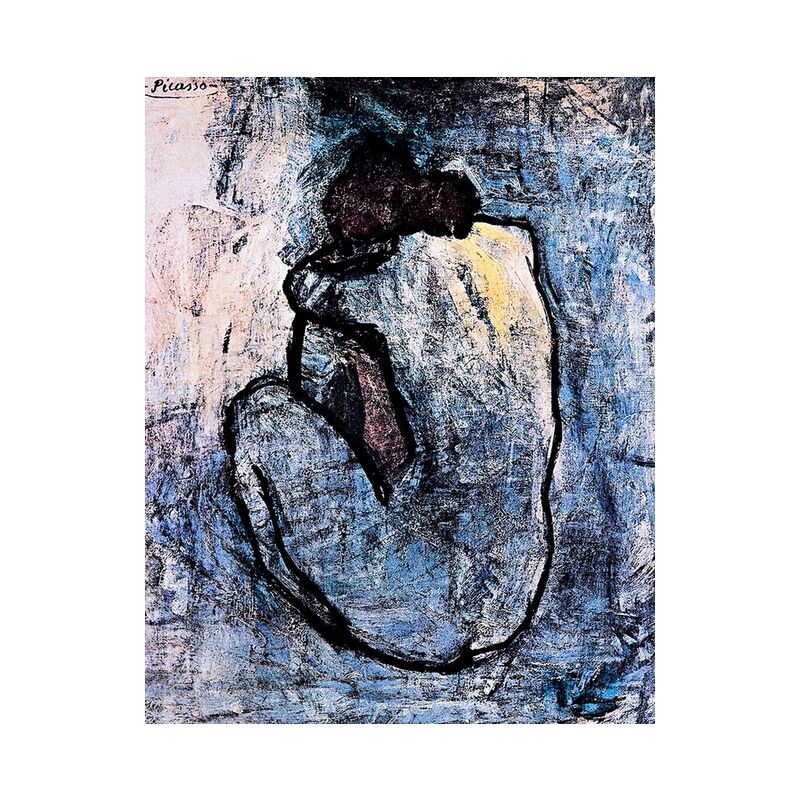 Nu bleu, PABLO PICASSO de AUX BEAUX-ARTS, Prodi Art, nue, bleu, peinture, femme, portrait, PABLO PICASSO