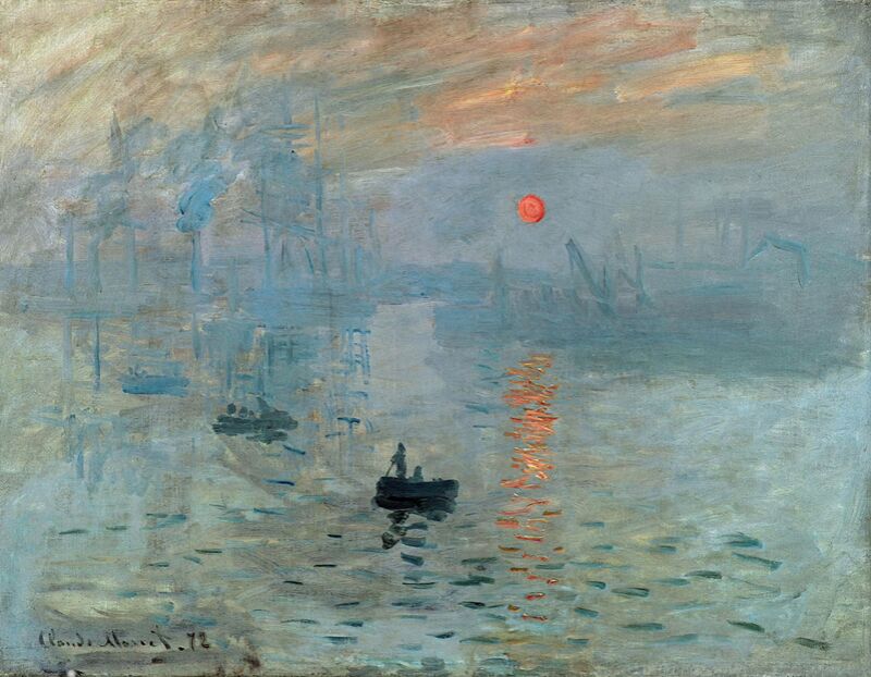 Impression, Sunrise 1872 - CLAUDE MONET desde Bellas artes Decor Image