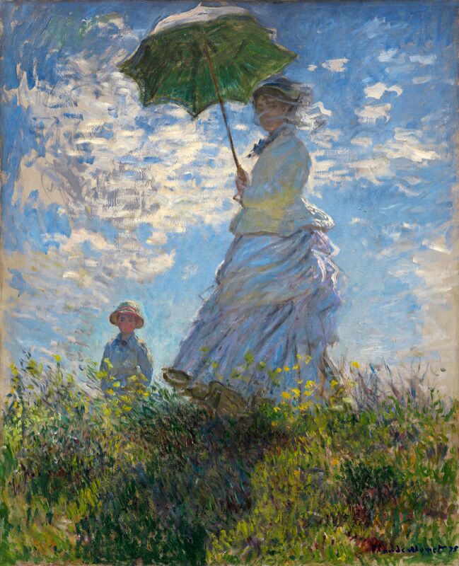 The Stroll - CLAUDE MONET 1875 from AUX BEAUX-ARTS Decor Image