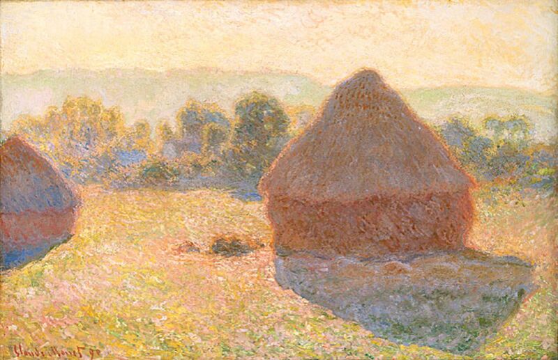 Haystacks, middle of the day - CLAUDE MONET 1891 from AUX BEAUX-ARTS Decor Image