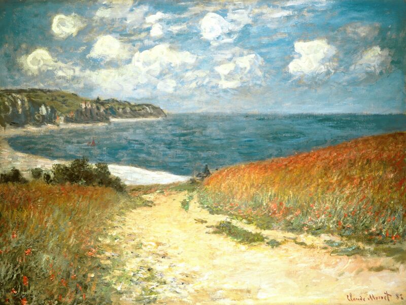 PATH THROUGH THE CORN AT POURVILLE - 1882 from Fine Art Decor Image