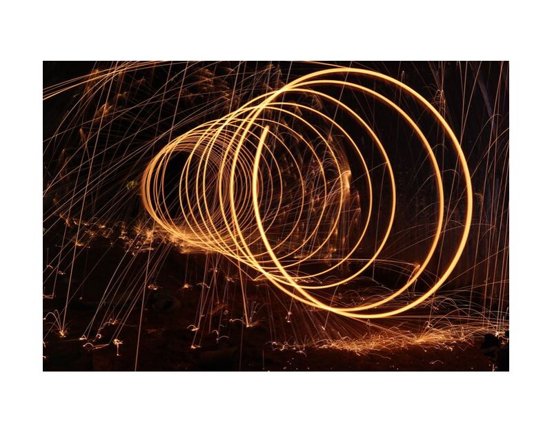 Sparks from Aliss ART, Prodi Art, sparks, time-lapse, night, lights, dark
